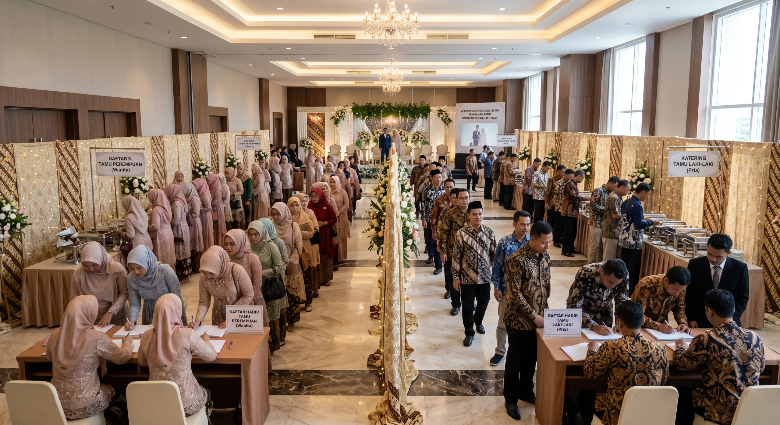 hukum ikhtilat dalam walimah