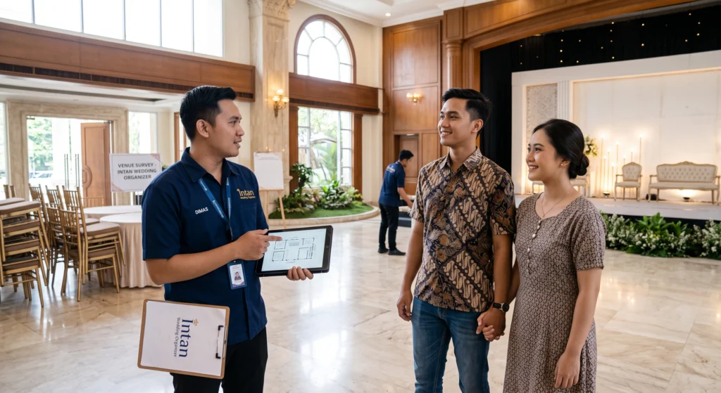 survei lokasi gedung pernikahan intan wo