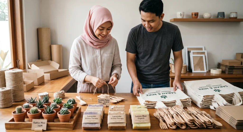 rekomendasi souvenir pernikahan unik intan wo